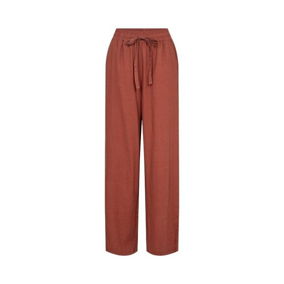 NWT SOYA CONCEPT INA Rust Linen Blend Trousers - Picture 5 of 6